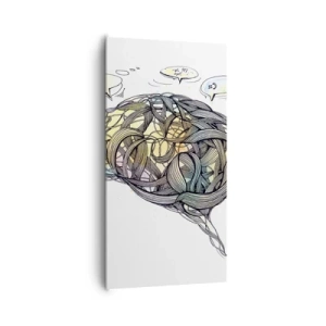 Obraz na plátne - Človek - veľká hádanka - 65x120 cm