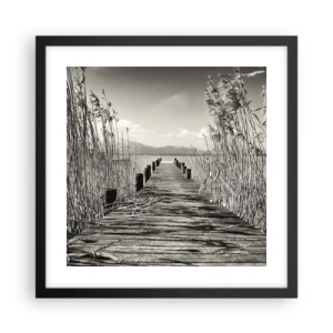 Plagát v čiernom ráme - V ústraní tráv - 40x40 cm