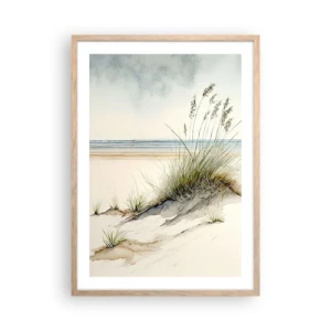 Plagát v ráme zo svetlého duba - Stvorená vetrom - 50x70 cm