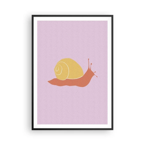 Plagát v čiernom ráme - Nie je kam sa ponáhľať - 70x100 cm