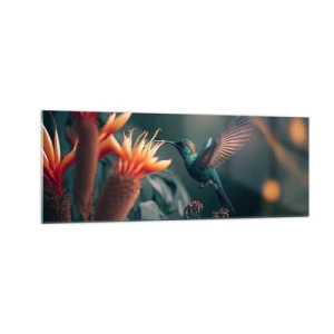 Obraz na skle - Skutočne pestrý život - 140x50 cm