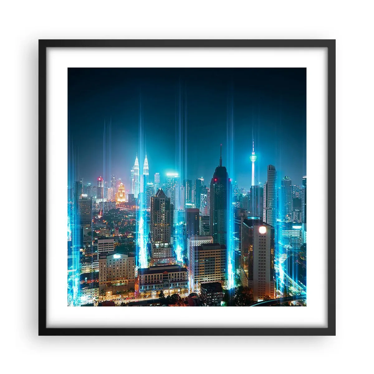 Plagát v čiernom ráme - Berlínskym spôsobom do neba - 50x50 cm