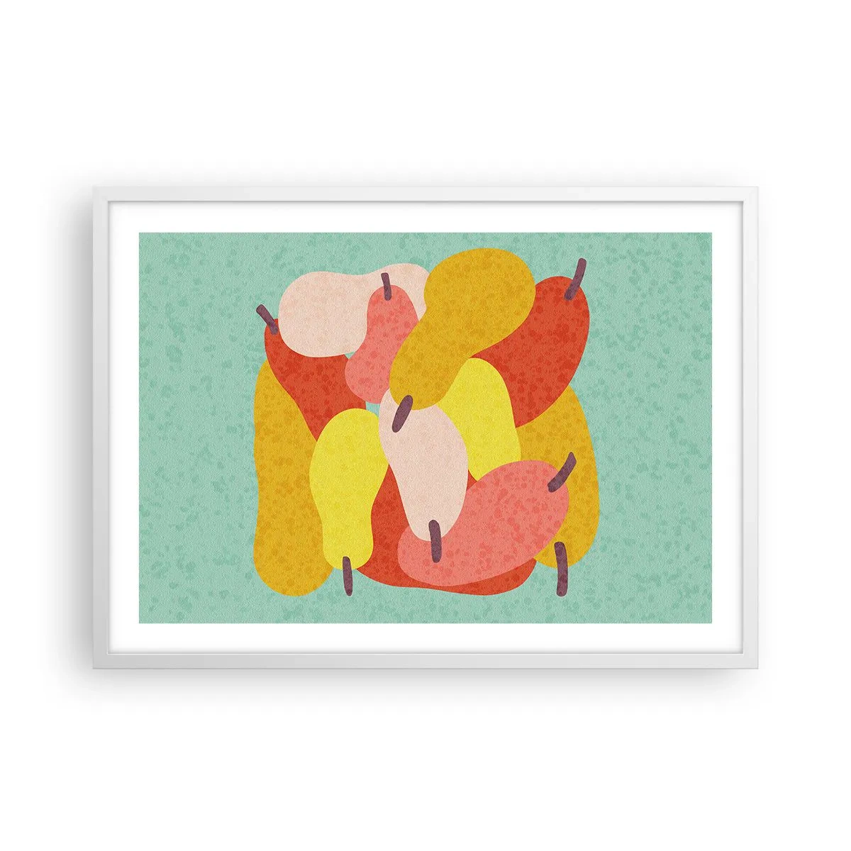 Plagát v bielom ráme - Ochutnajte letné slnko - 70x50 cm