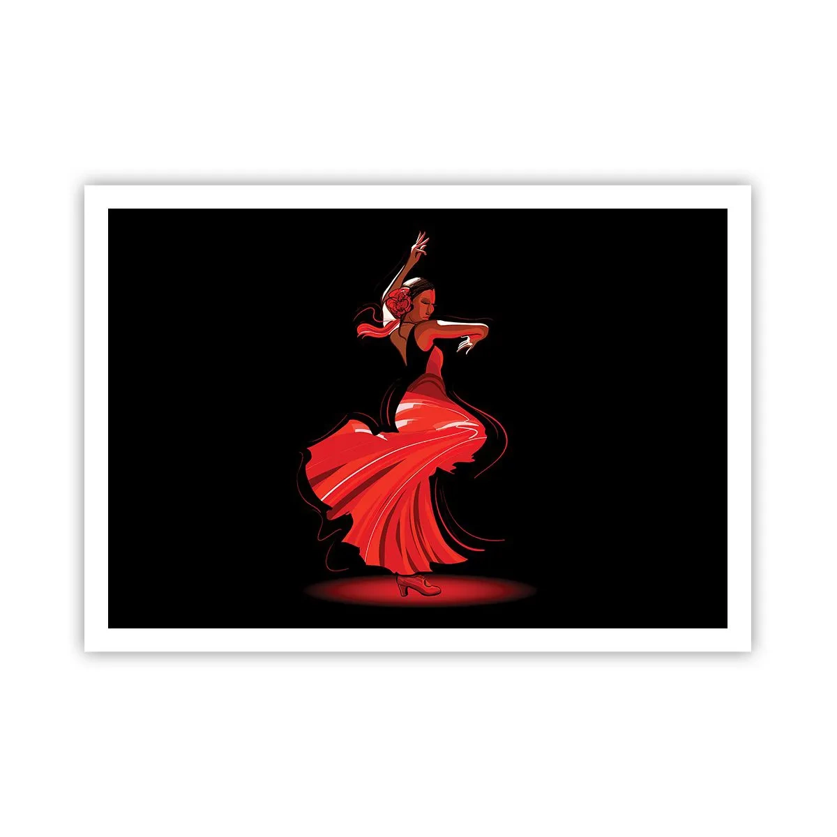 Plagát - Horúca duša flamenco - 100x70 cm