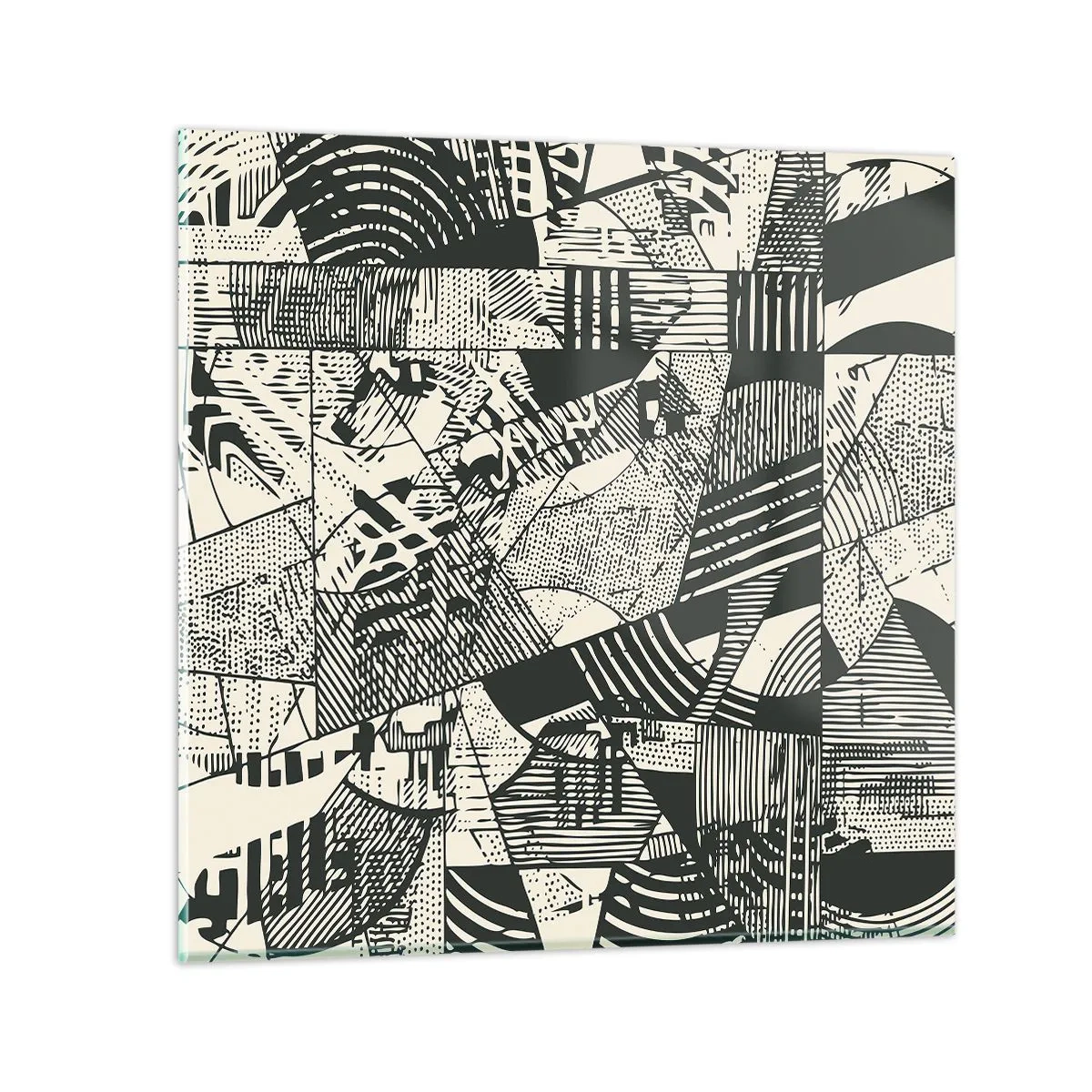 Obraz na skle - Dynamika súčasnosti - 30x30 cm