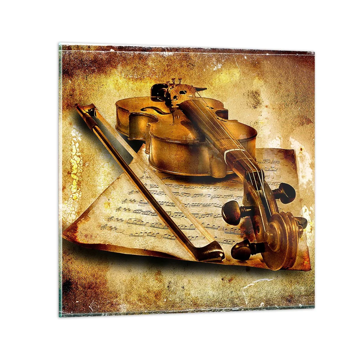 Obraz na skle - Okamžite potrebný virtuóz - 70x70 cm