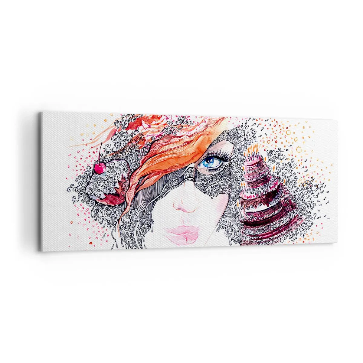 Obraz na plátne - S ňou je každý deň sviatok - 100x40 cm