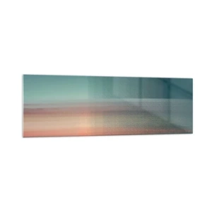 Obraz na skle - Abstrakcia: vlny svetla - 160x50 cm