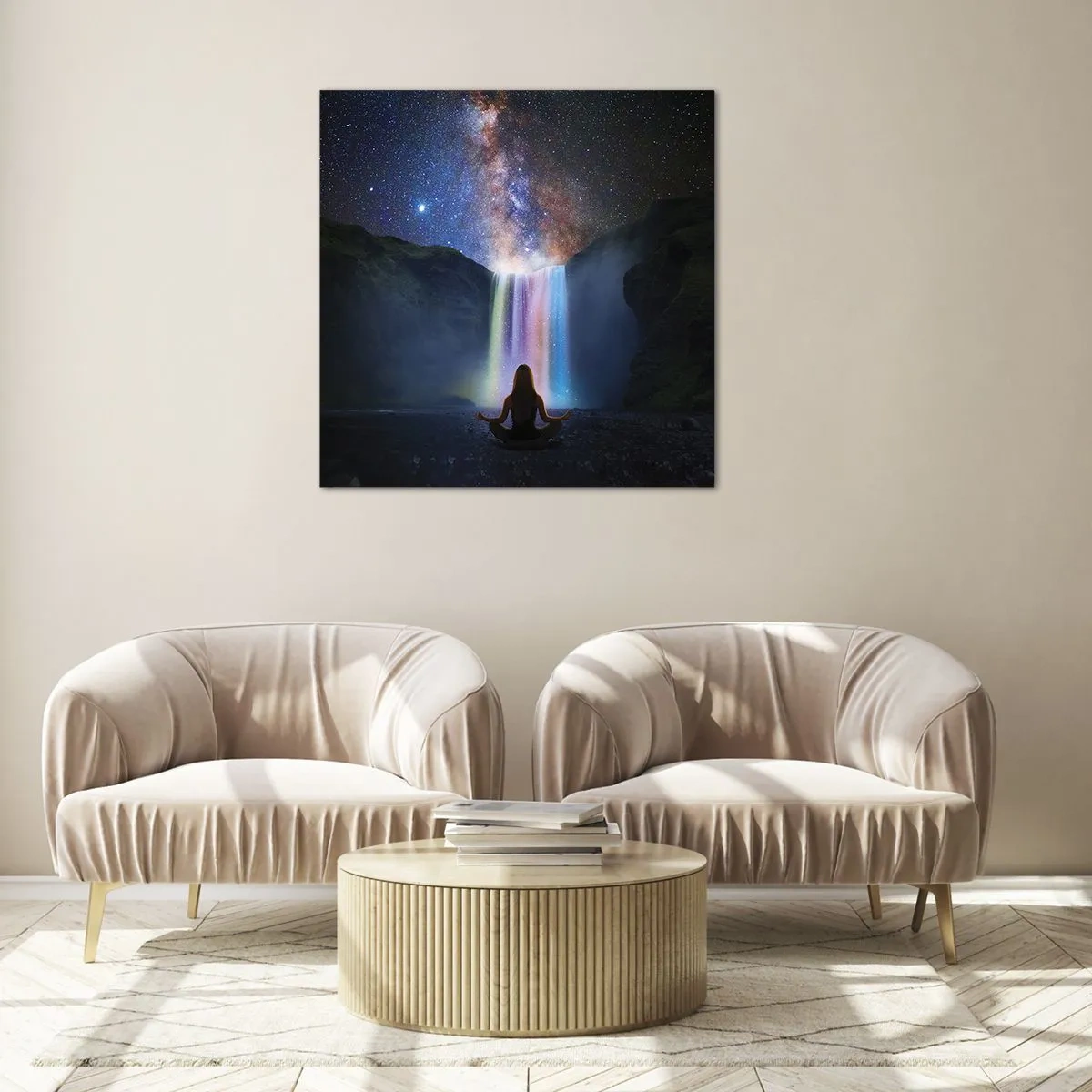Obraz na skle - Absolútna harmónia - 70x70 cm