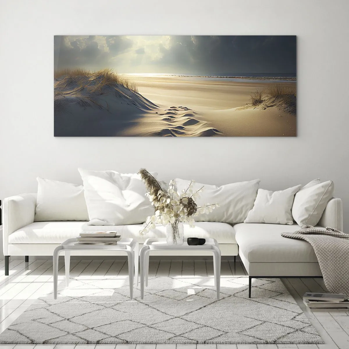 Obraz na skle - Upokojujúca krajina - 100x40 cm