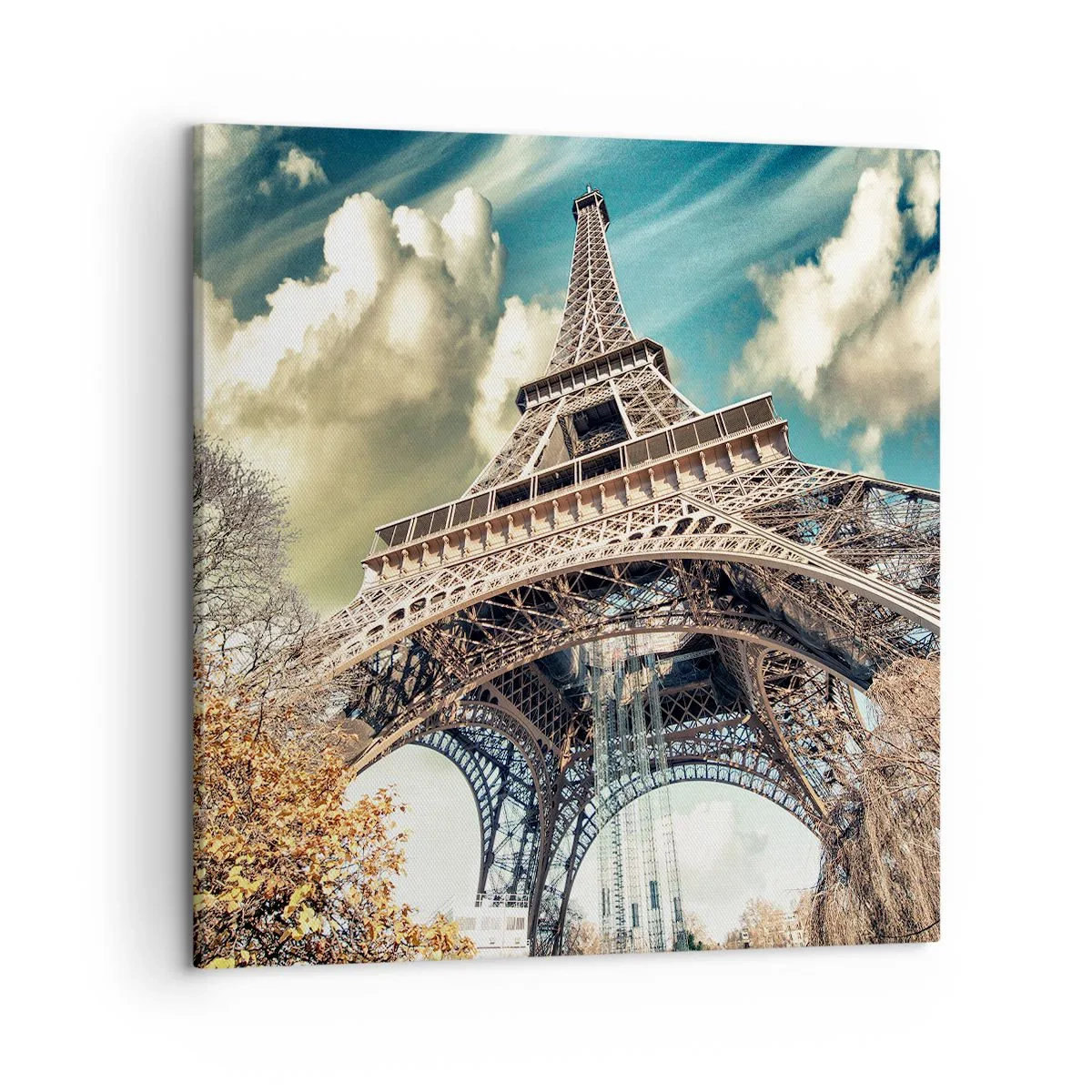 Obraz na plátne - A na jeseň v Paríži… - 50x50 cm