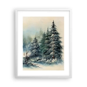 Plagát v bielom ráme - Pripravenie na Vianoce - 40x50 cm