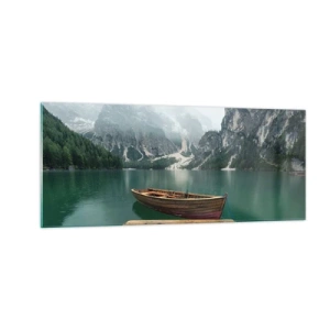 Obraz na skle - „Hrdé skaly vpredu“ - 100x40 cm