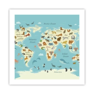 Plagát - Dobrí susedia - 50x50 cm