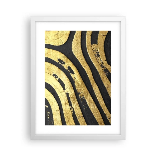 Plagát v bielom ráme - Všetko plynie - 30x40 cm