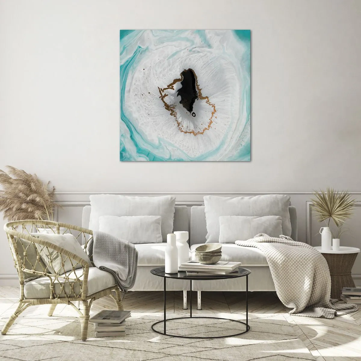 Obraz na skle - Preniknúť dovnútra - 70x70 cm