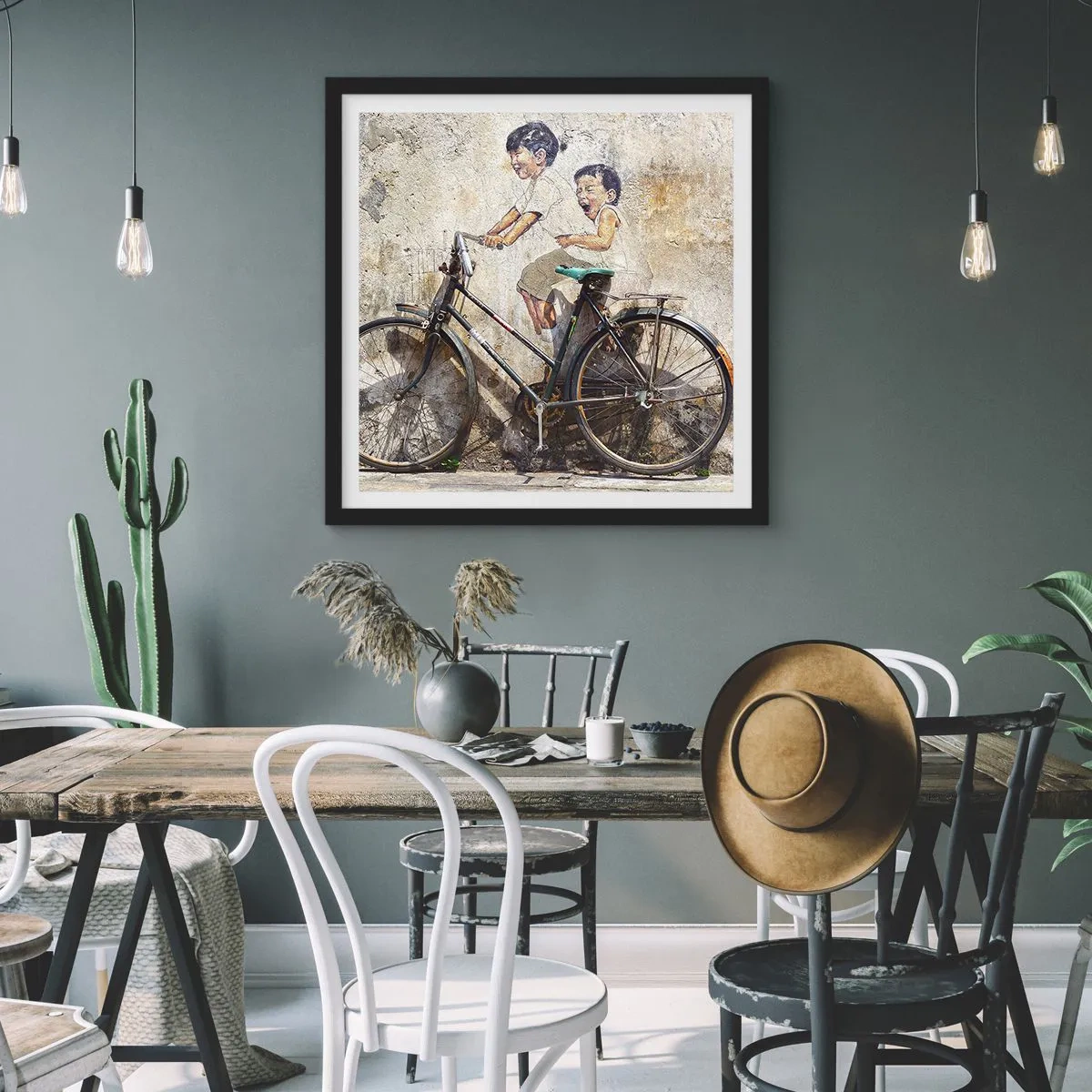 Plagát v čiernom ráme - Pravda alebo klam? - 40x40 cm