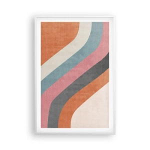 Plagát v bielom ráme - Diagonálna kompozícia – pohyb - 61x91 cm