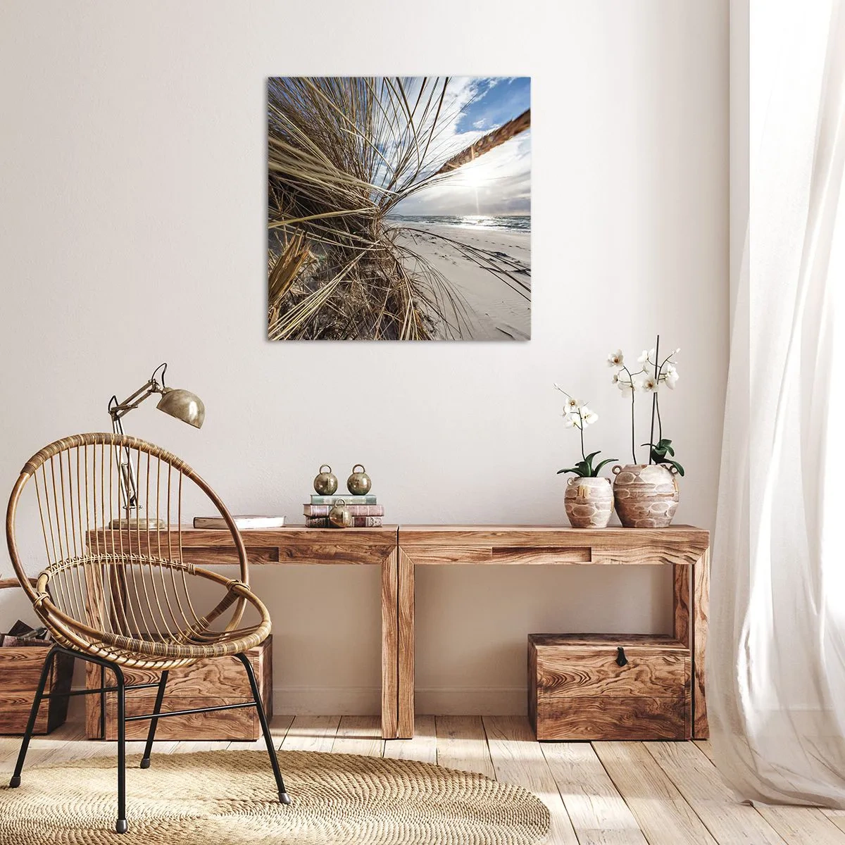 Obraz na plátne - Stretnutie živlov - 70x70 cm