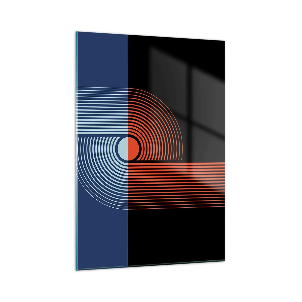 Obraz na skle - V geometrickom objatí - 50x70 cm