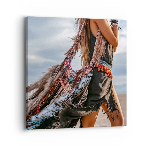 Obraz na plátne - Šamanovo dievča - 40x40 cm