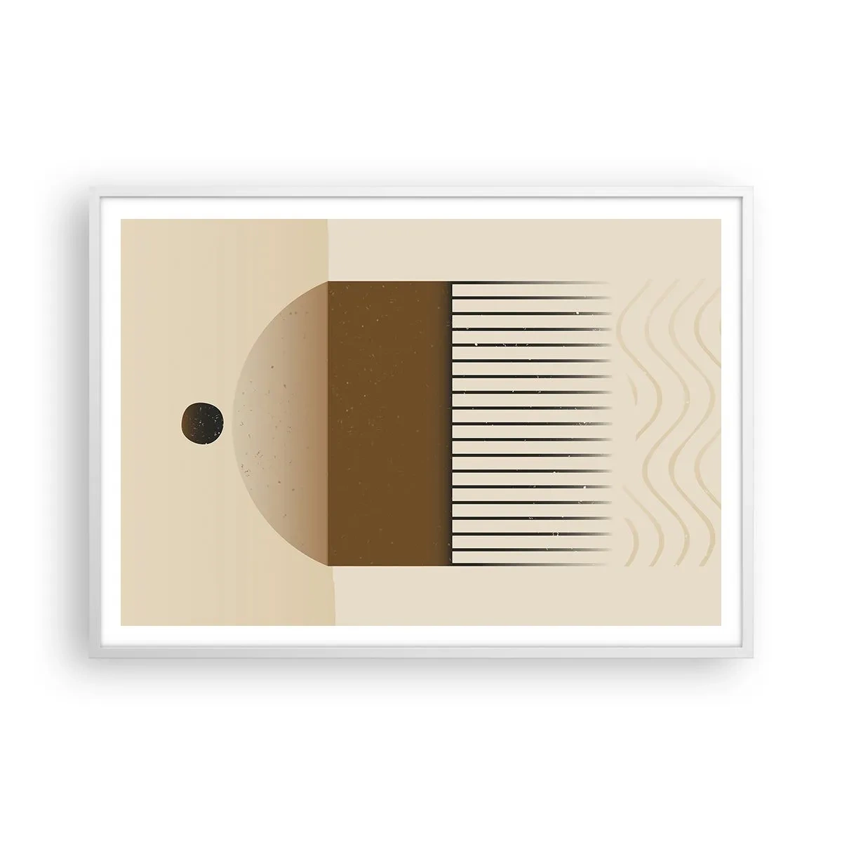 Plagát v bielom ráme - Rôzne stavy - 100x70 cm