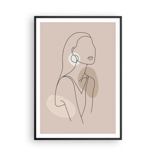 Plagát v čiernom ráme - Dievčenská ikona - 70x100 cm