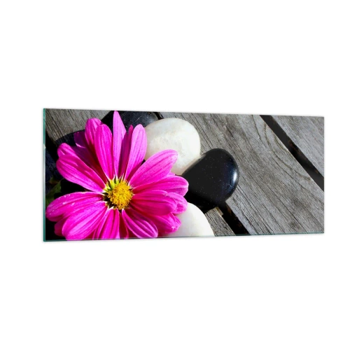 Obraz na skle - Odpočinok na móle - 100x40 cm