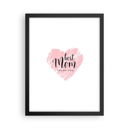 Plagát v čiernom ráme - Vždy pravá chvíľa - 30x40 cm