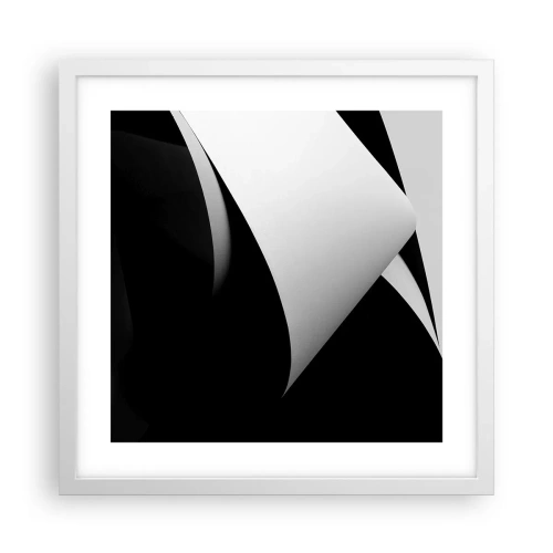 Plagát v bielom ráme - Svetlo z hlbín tieňa - 40x40 cm
