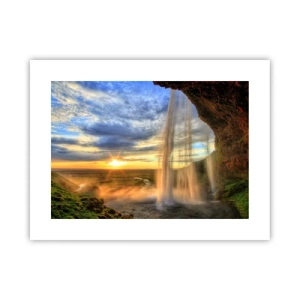 Plagát - Svet za závojom kvapiek  - 40x30 cm