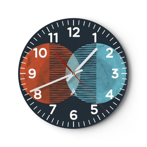 Nástenné hodiny - Astronomická fantázia - 40x40 cm