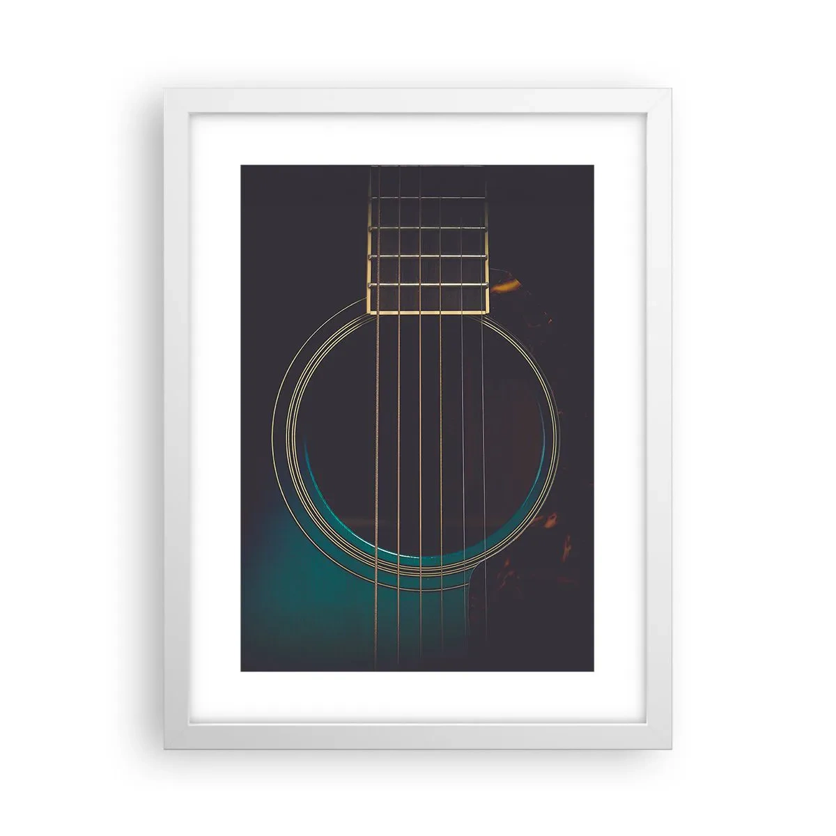 Plagát v bielom ráme - Okamih, než to zaznie - 30x40 cm