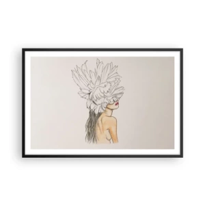 Plagát v čiernom ráme - Vrchol krásy - 91x61 cm
