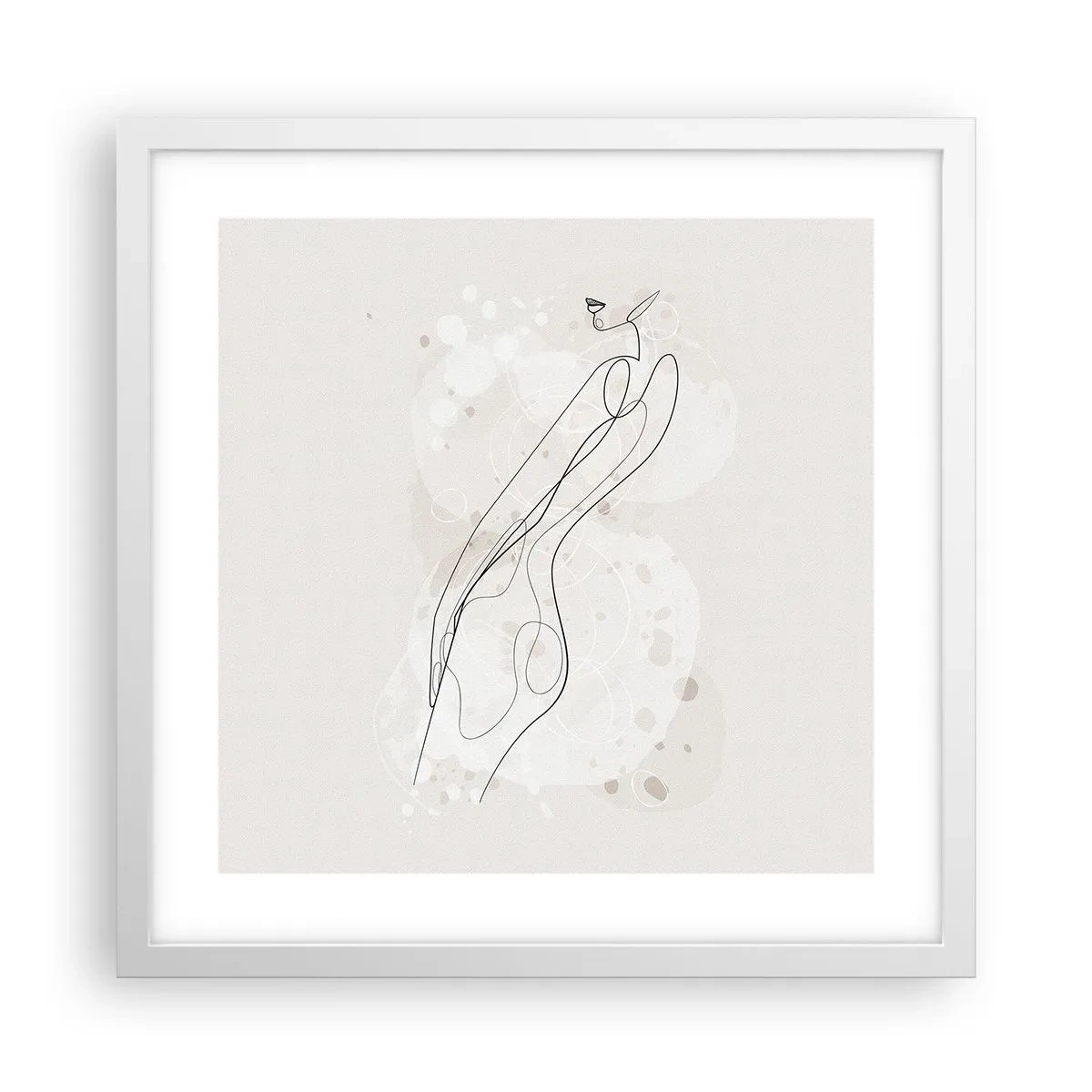 Plagát v bielom ráme - Zablúdiť pohľadom - 40x40 cm