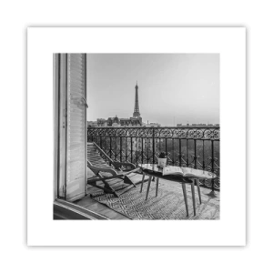 Plagát - Parížske popoludnie - 30x30 cm