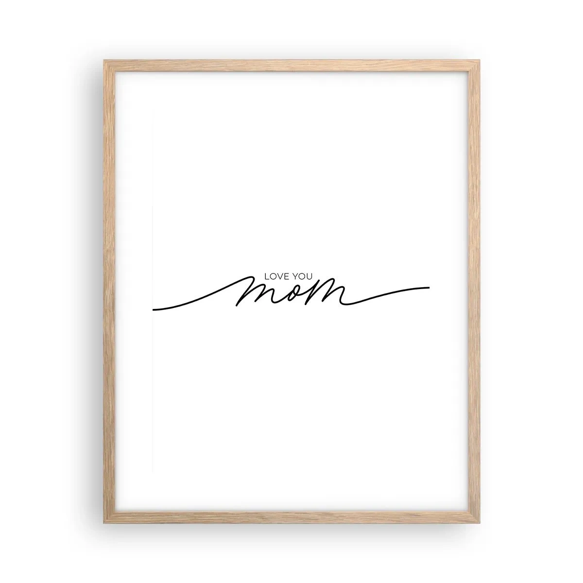 Plagát v ráme zo svetlého duba - Veľké dojatie - 40x50 cm