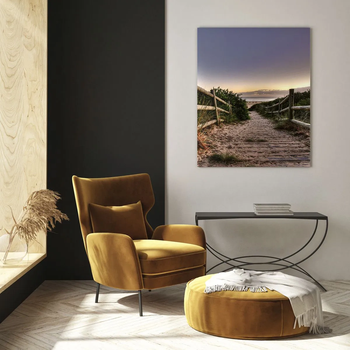 Obraz na skle - Už je vidieť cieľ - 50x70 cm