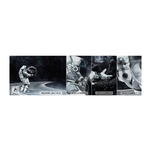 Vzorka fototapety Premium Sand - Na Mliečnej dráhe - Kozmos, Astronaut, Fantázia - 100x30 cm