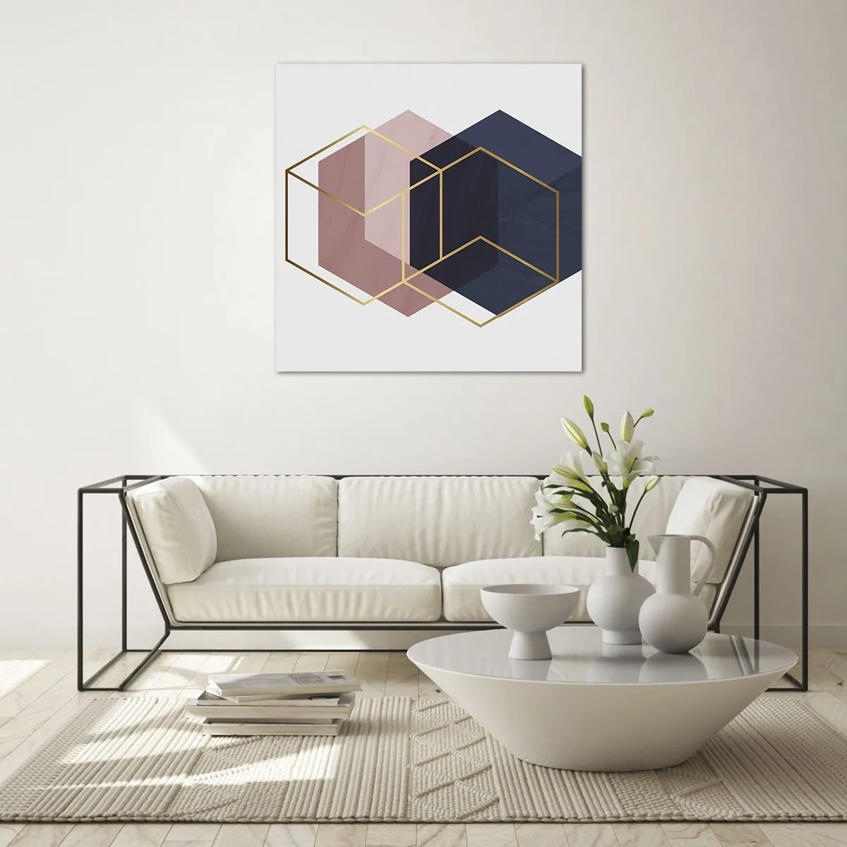 Obraz na skle - Sila jednoduchosti - 70x70 cm