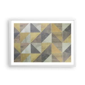 Plagát v bielom ráme - V uhle trojuholníka - 70x50 cm