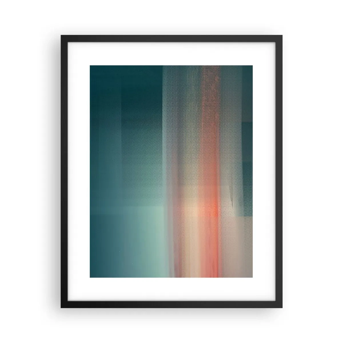 Plagát v čiernom ráme - Abstrakcia: vlny svetla - 40x50 cm