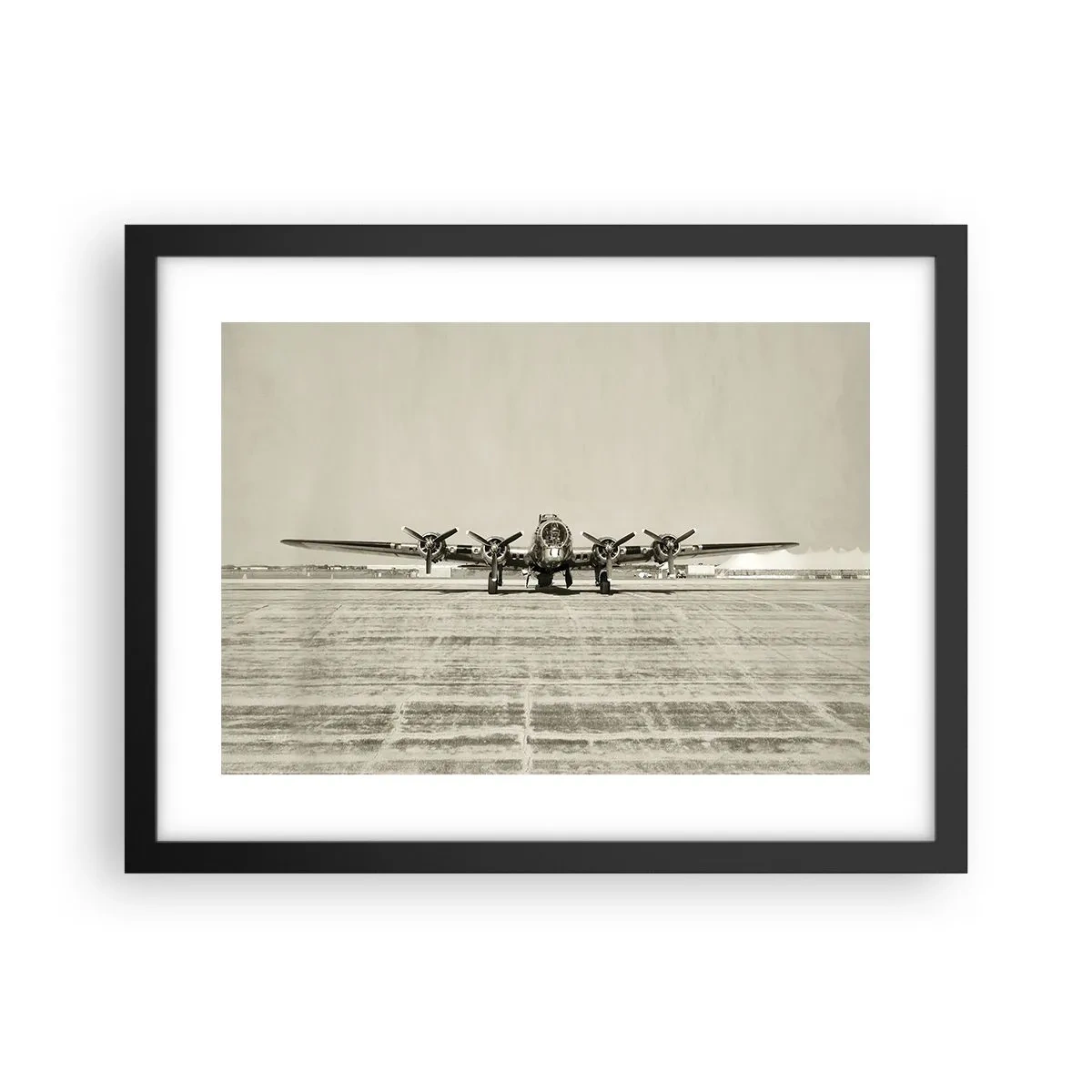 Plagát v čiernom ráme - Ako vždy pripravený - 40x30 cm