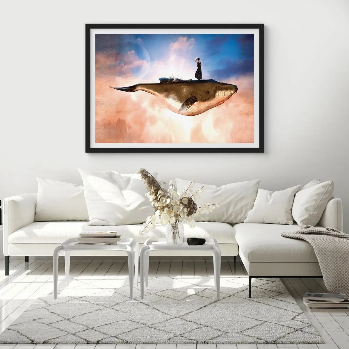 Plagát v čiernom ráme - Surrealistická cesta - 91x61 cm