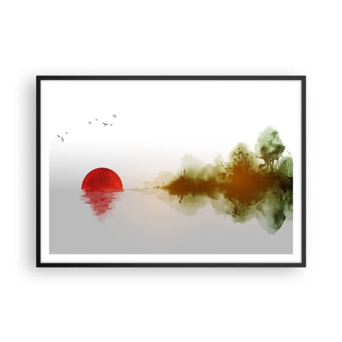 Plagát v čiernom ráme - Prísľub pokoja - 100x70 cm