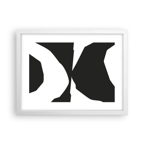 Plagát v bielom ráme - Positive-negative - 40x30 cm