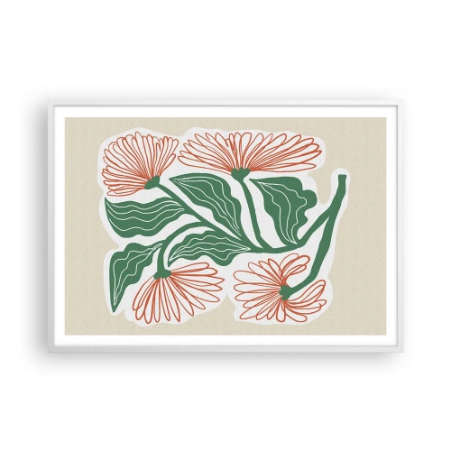 Plagát v bielom ráme - Ľudové aj moderné - 100x70 cm