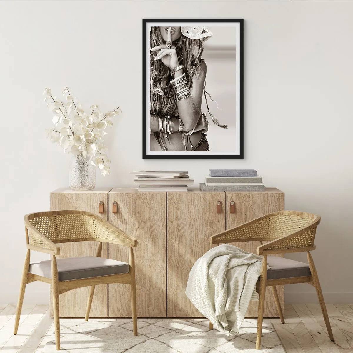 Plagát v čiernom ráme - Ako dievča - 30x40 cm