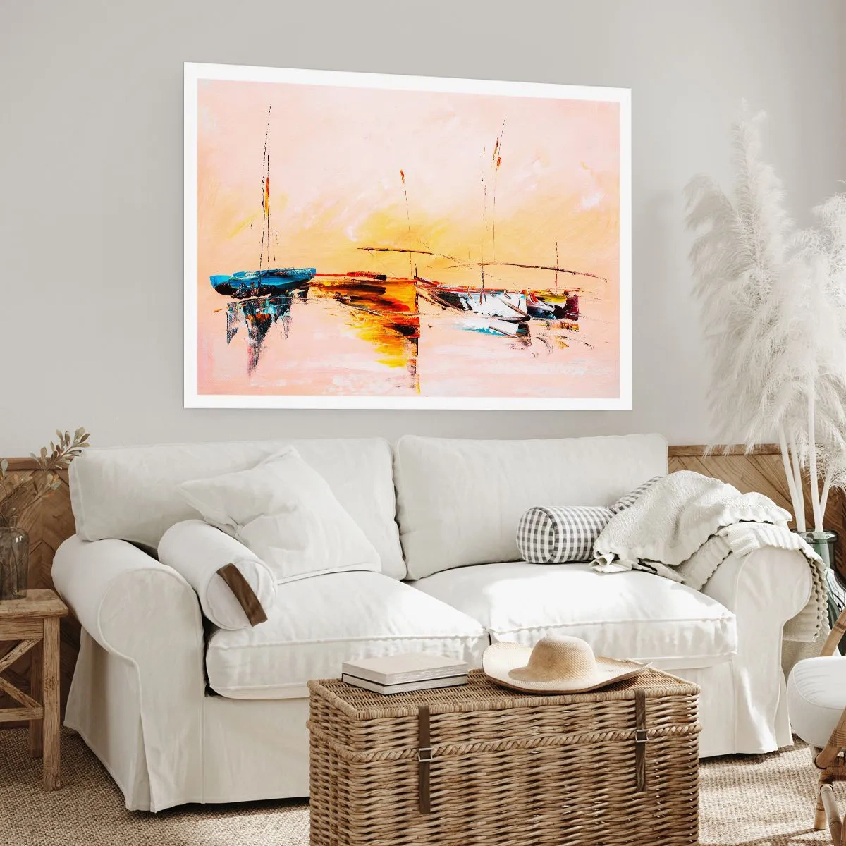 Plagát - Večer v prístave - 91x61 cm