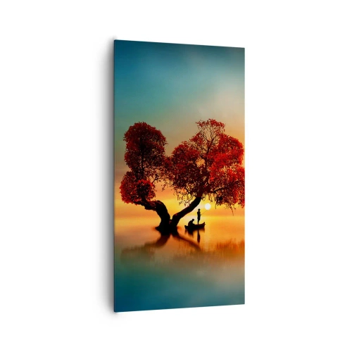 Obraz na plátne - Voda a ticho vesmíru - 65x120 cm